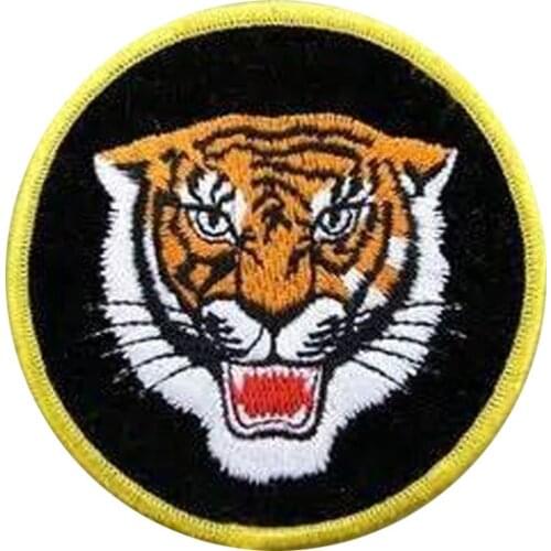 Tiger Garment Labels For Clothing Made by Twill with Mmerrow Border and PVC Backing Accept Custom MOQ50pcs free shipping