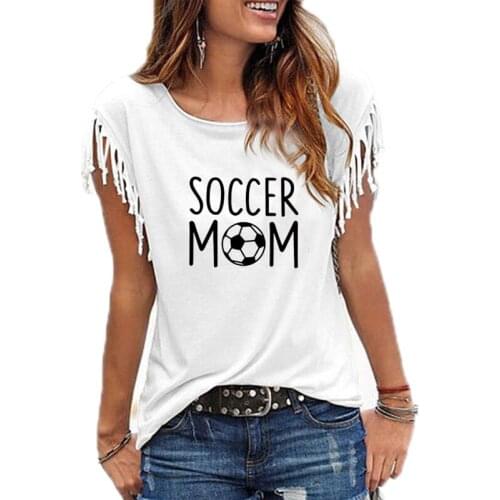 Soccer Mom Print Women Tshirt Cotton Casual Funny t Shirt For Lady Girl Top Tee NA-289