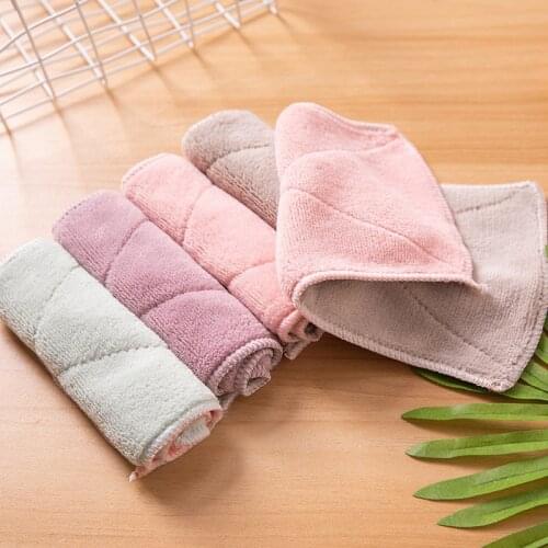 1PCS Household Absorbent Microfiber Towel Kitchen Clean Thicken Clean Cloth Dishwashing Lint-free Wipes Soft Comfortable