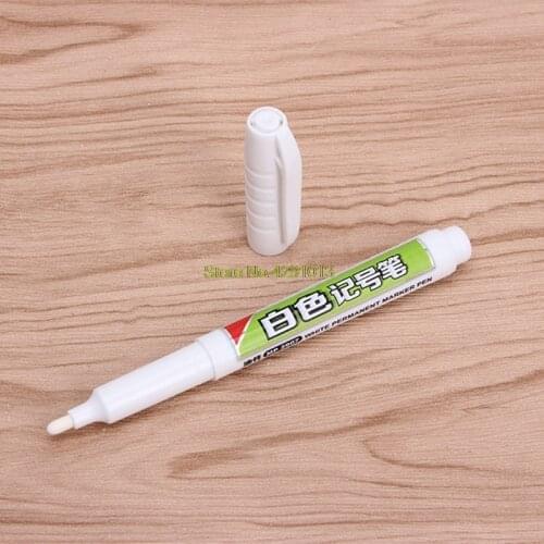 1Pc Waterproof Permanent White Ink Marker Paint Pen Stationery Art Writing Tools Drop Shipping Support
