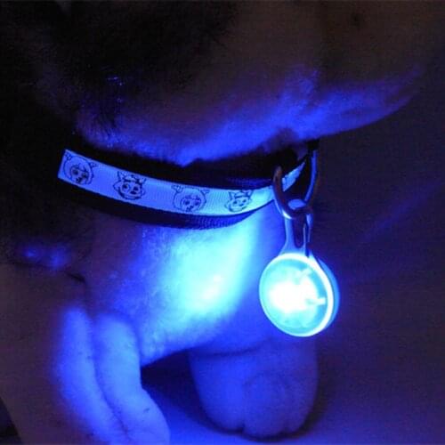 Pet Collar Pendant LED dog collar Night light pendant security luminous pendant Collar pet supplies dog accessories decor 1PC