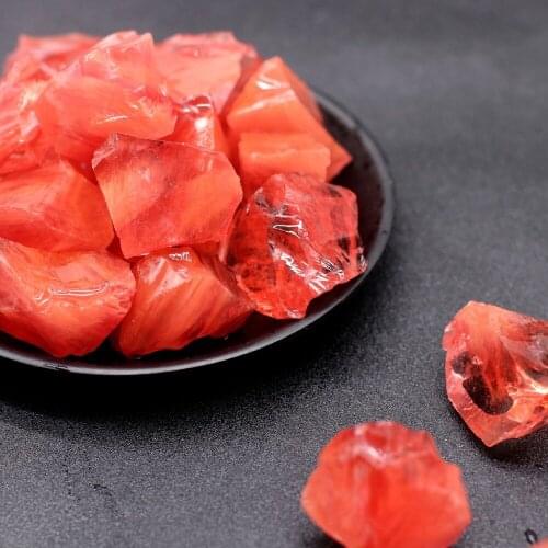 100g Natural Red Quartz Raw Minerals Crystals Irregular Shape Rough Rock Stone Reiki Gemstone Healing Energy Specimen Home Decor