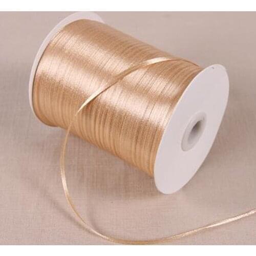 100 Yards\lot 1/8" 3 mm Width Polyester Satin Ribbon For Wedding Decoration DIY Material Arts Crafts Sewing Gift Box Wrapping