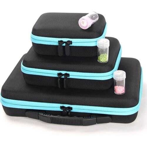 15/30/60 Bottles Diamond Painting Accessories Container Storage Bag Box Carry Case Diamond Embroidery Tools Handbag Gift