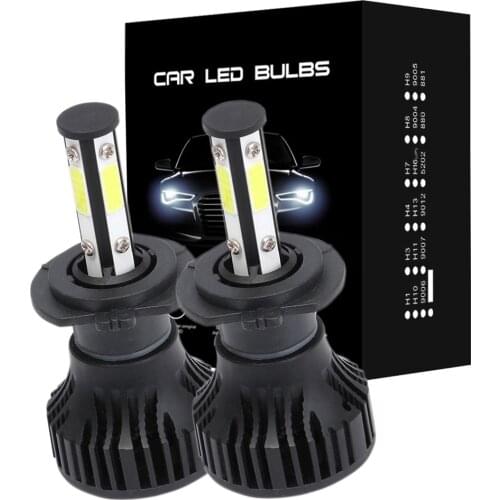 2pcs 16000Lm 50W H4 H13 9008 9004 9007 Hi/Lo Beam H7 9005/HB3 9006/HB4 H11 H8 Auto Led Headlight 6500K White Car Lights 12V