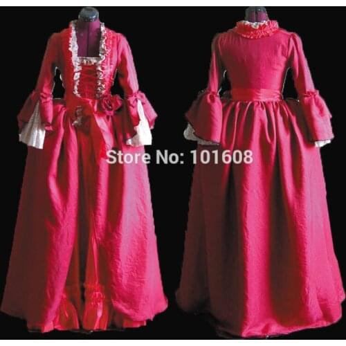 Tailored!Royal Eras 17th Court Queen Duchess Civil war Theatre 18th Court Belle Marie Antoinette DRESS Victorian dresses HL-344