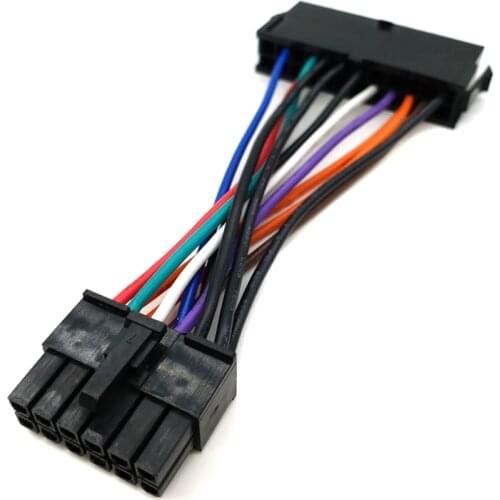 ATX 24pin to 14pin Adapter Power Cable Cord for Lenovo for IBM Q77 B75 A75 Q75 motherboard 18AWG High Quality Power Supply Cable