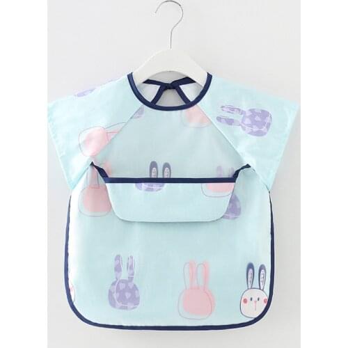 Cartoon Animals Baby Bibs Sleeveless Waterproof Baby Feeding Stuff Boys Girls Baby Drawing Bandana Bibs