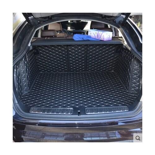Good quality! Full set car trunk mats for BMW X4 F26 2017-2014 waterproof boot carpets cargo liner for BMW X4 2016,Free shipping