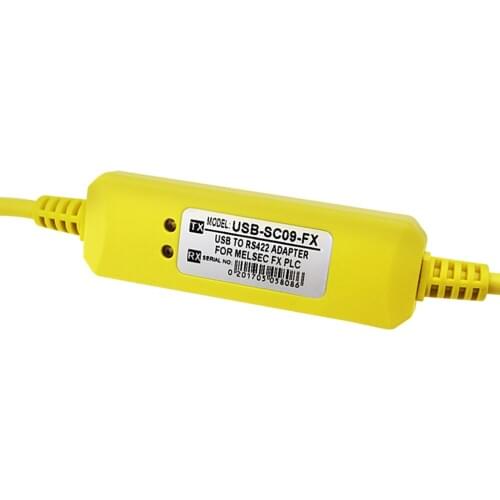 1PCS USB-SC09-FX PLC Yellow Programming Cable SC-09 SC09 FX FX1N / FX2N / FX1S / FX3U PLC programming cable