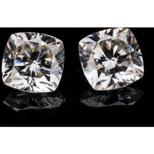 Starszuan Jewel GH 11*11mm 6ct Big Size Loose Cushion Shape Moissanite Gemstone Good Quality for Jewelry making