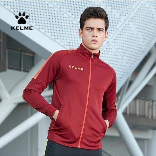 KELME Mens Sportswear Exercise Coat Windproof Jacket Joggers Woman Football Running Training Zipper Jacket Male 3881324