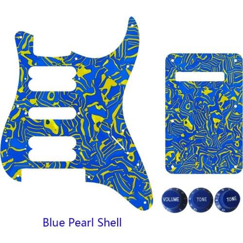 Guitar Pickguard And 11 Screws For No Control Fender Strat Floyd Rose Bridge Cut With HSH Pickups & Back Plate & Control Knob