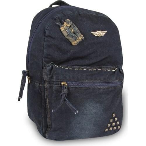 Alone New Denim jeans Women men Backpack Casual Denim Bags Teenage Girls Small Backpack Female Backpack