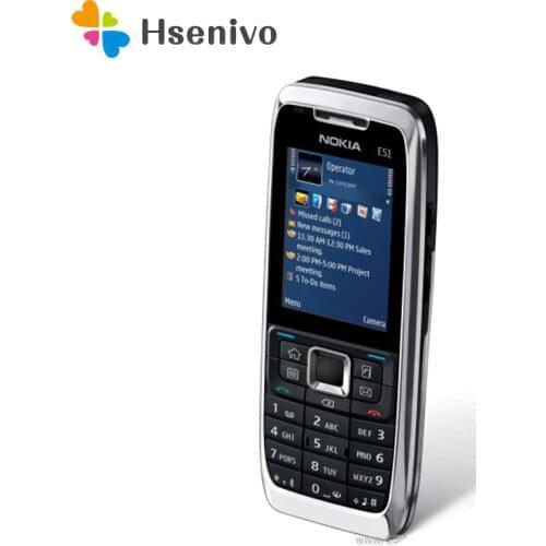 Nokia E51 Refurbished-Original Unlocked Nokia E51 Mobile Phones with Bluetooth JAVA WIFI Unlock Cell Phone Refurbished
