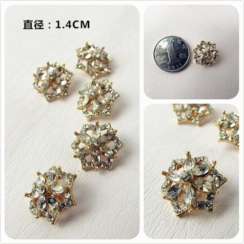 The original Star Diamond crystal cardigan dress coat shirt sew button DIY Button garment accessories wholesale