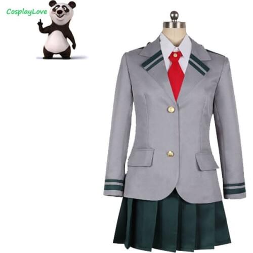 My Hero Academia Boku No Hero Asui Tsuyu Autumn Female School Uniform Cosplay Costume