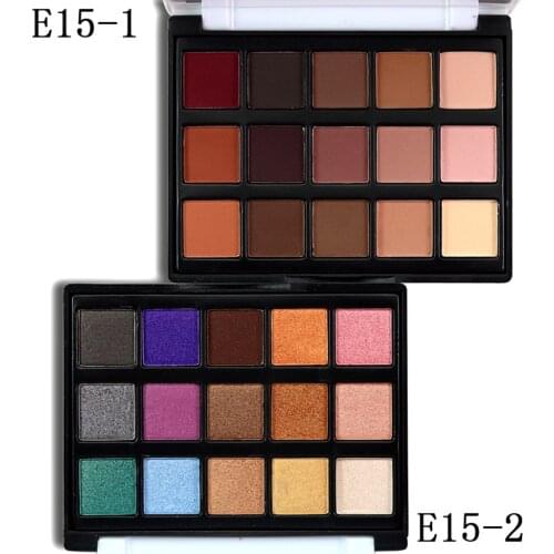 Fashion 15 Colors Natural Eye shadow Palettes Eye Decoration Shadow Makeup Kit Beauty Accessories