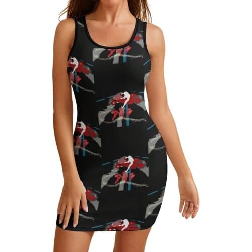 Akira Dress Sleeveless Social Hot Tight Bodycon Comfortable Ladies Spandex Patterns One-Piece Dress
