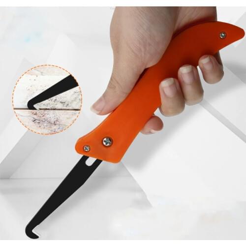 New Professional Gap Hook Knife Tile Repair Tool Old Mortar Cleaning Dust Removal Steel Construction Hand Tools