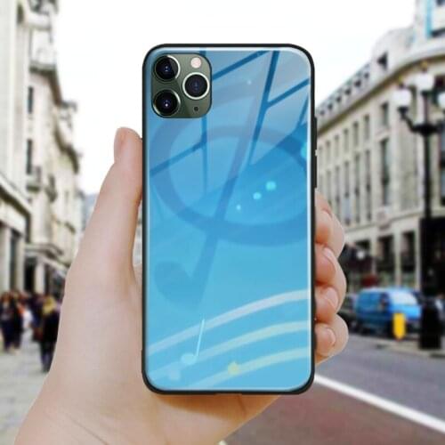 Genshin impact Barbaras namecard Silicone Glass Phone Case Cover Shell For iPhone SE 6 6s 7 8 Plus X XR XS 11 12 Mini Pro Max