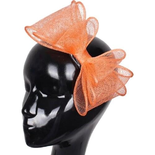 Sinamay Fascinators Gril Cute Hat Wedding Hair Accessories Cocktail Hats Party Hats Bridal Fascinators 21 Colors 6Pcs/Lot OF1519