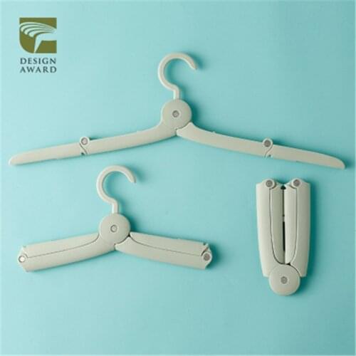 Travel Folding Hangers Mini Portable Multi-functional Clothes Hanger Clothing Towel Underwear Sock Storage Rack Closet Organizer