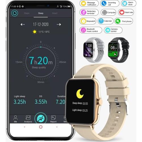 Q8 Smart Watch 1.69Inch Men Full Full Touch GTS Smartwatch for Xiaomi oppo huawei Smart Clock Health Monitoring Blood Pressure
