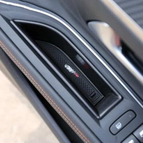 Interior Mouldings For Peugeot 5008 GT 2017 2018 Front Inside Car Door Storage Pallet Armrest Container Box Case Cover Kit Trim