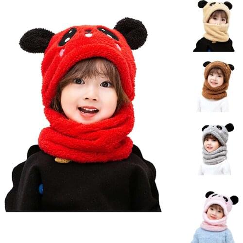 1PC Winter Thickened Knitted Children Kids Adult Outdoor Warm Plush Hat Cap For Girls And Boys Hats Kids Xmas Gift 2021