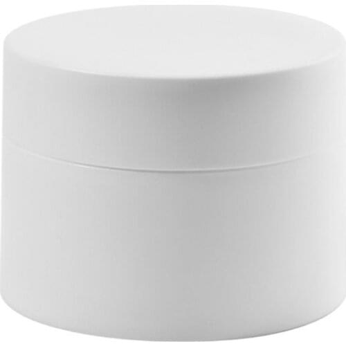 15G frosted white plastic jar for eye cream/sample cream/ essence/art nail cosmetic pot/moisturier cosmetic packing