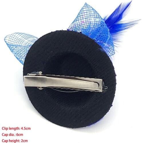 2pcs/lot Pet Grooming Cute Hair Hat Caps Clips Princess Style Design Dog Hair Yarn Feather Flowers Mini Dog Accessories