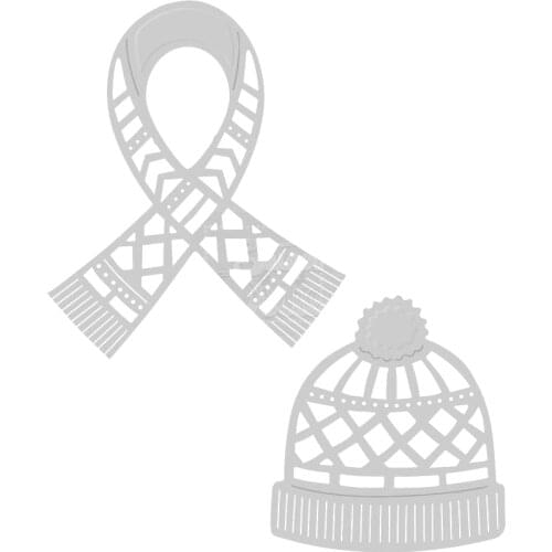 2020 New Christmas Metal Cutting Dies For Cut Paper Making Scarf Hat Decoration Greeting Card DIY Scrapbooking NO Stamps Sets