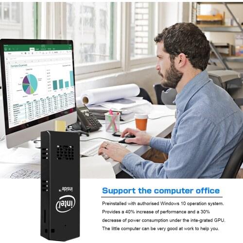 Fast shipping Intel Atom-Z8350 fanless Computer Dongle W5 Pro stick PC Win10 4GB 64GB Dual WiFi USB3.0 Pocket Mini PC
