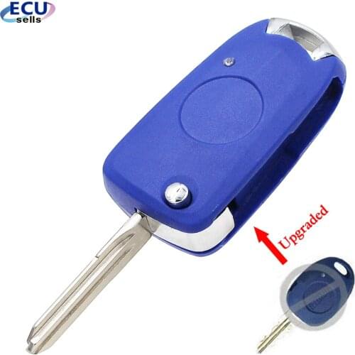 Side 1 Button Folding Remote Key Shell Case Flip Key Housing Cover Fob for Fiat Punto Bravo Stilo Uncut Blade