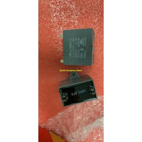 CBB61 air conditioner external fan start capacitor 4UF / 4.5 / 5/6/7/8 / 10UF 450V air conditioner insert capacitor 2PCS -1lot