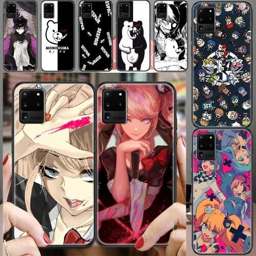 Danganronpa Game Phone case For Samsung Galaxy Note 4 8 9 10 20 S8 S9 S10 S10E S20 Plus UITRA Ultra black silicone Etui luxury