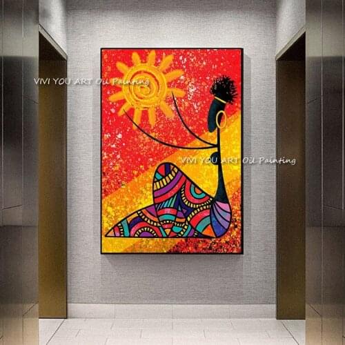 Pure Handmade Children Room Decor Unframed Cartoon figure Oil Painting Canvas Wall Art Modern Paintings Artwork