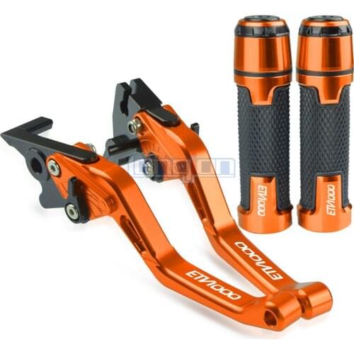 For APRILIA ETV1000 2002-2007 2003 2004 2005 06 Motorcycle aluminum Accessories Handle Grips Handlebar Short Brake Clutch Lever