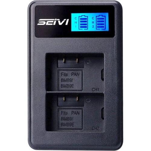 For Dmw-Bmb9E Usb Lcd Display Dual Port Battery Charger For Panasonic Dmc Fz40K Fz45K Fz47K Fz48K Fz60 Fz70 Fz100 Fz150