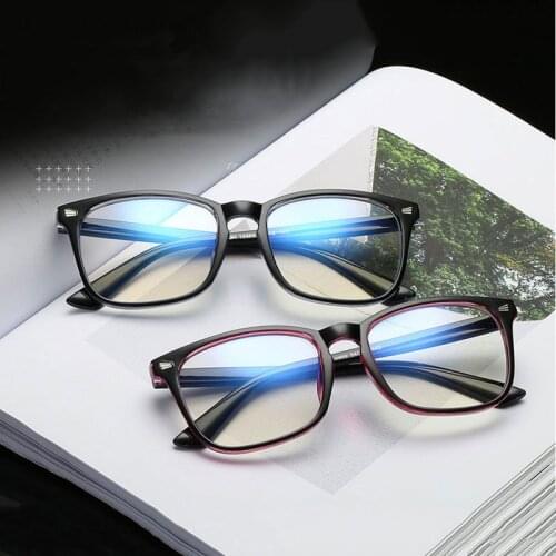 Square Computer Glasses Men Anti Blue Light Game Eyeglasses Womens Eyeglass Frame Blue Light Blocking Eyewear UV Protection