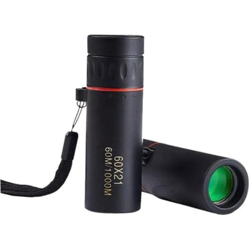 High Definition Monocular Telescope 60X21 Waterproof Mini Portable Military Zoom FMC BAK4 Lens Scope For Travel Hunting Camping