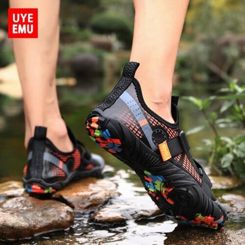 UYEEMU Mens Wading Shoes 2021 Summer New Mountaineering Hiking Fishing Fitness Quick-Drying Breathable Running Shoes Size 39-46