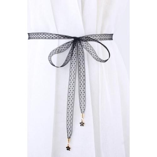 2020 New Lace Belts For Women Decorative Dress Waistband Korean Fashion Ladies Flower Chain Belt Thin Waist Rope