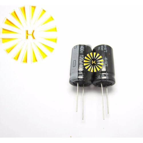 50pcs X 100% New 120UF 400V 18X30 Aluminum Electrolytic Capacitor