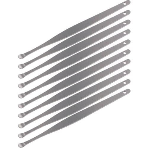 10Pcs Stainless Steel Ear Pick Wax Cleaner Earpick Curette Remover Earwax Removal Ear Care Tool