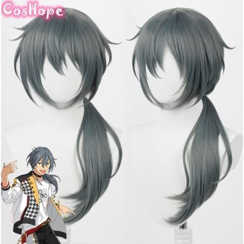 Niki Shiina Cosplay Ensemble Stars Cosplay Men Gray Wig Cosplay Anime Cosplay Wigs Heat Resistant Synthetic Wigs