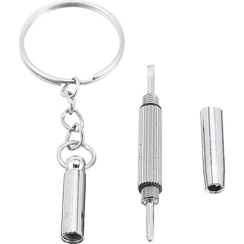 Portable 3 in 1 Eyewear Repairing Eyeglasses Glasses Sunglasses Screwdriver Repair Kit Tool with Keychain