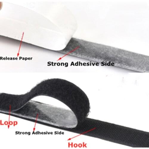 3 Meters Strong Double sided Self adhesive Hook Loop Fastener Tape Glue 2cm 3cm 5cm Width Nylon Velcros Buckle Sticker DIY Handm