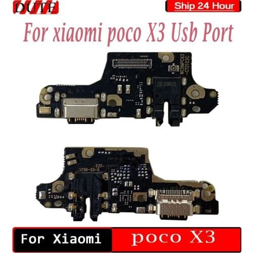 For Xiaomi poco X3 USB Port Charger Dock Plug Connector Flex Cable For Xiaomi poco X3 Charging Port Board Replacement